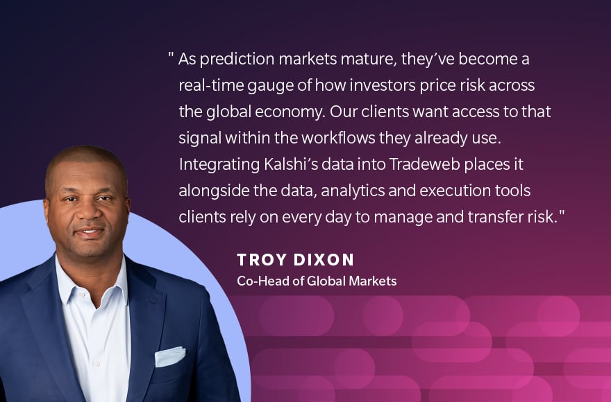 Tradeweb Expands Kalshi Prediction Market Data, Index into Institutional Trading Workflows News Release Promo