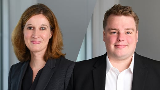 Promo graphic for interview with Matthew O’Mara and Caroline Mountford about European Government Bonds
