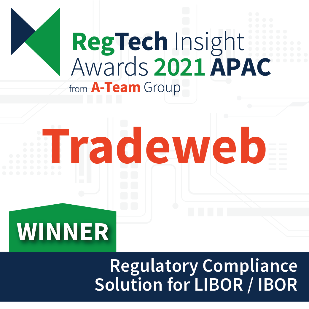 image of award logo for Best Regulatory Compliance Solution for LIBOR/IBOR in the RegTech Insight from A-Team Insight Awards APAC 2021